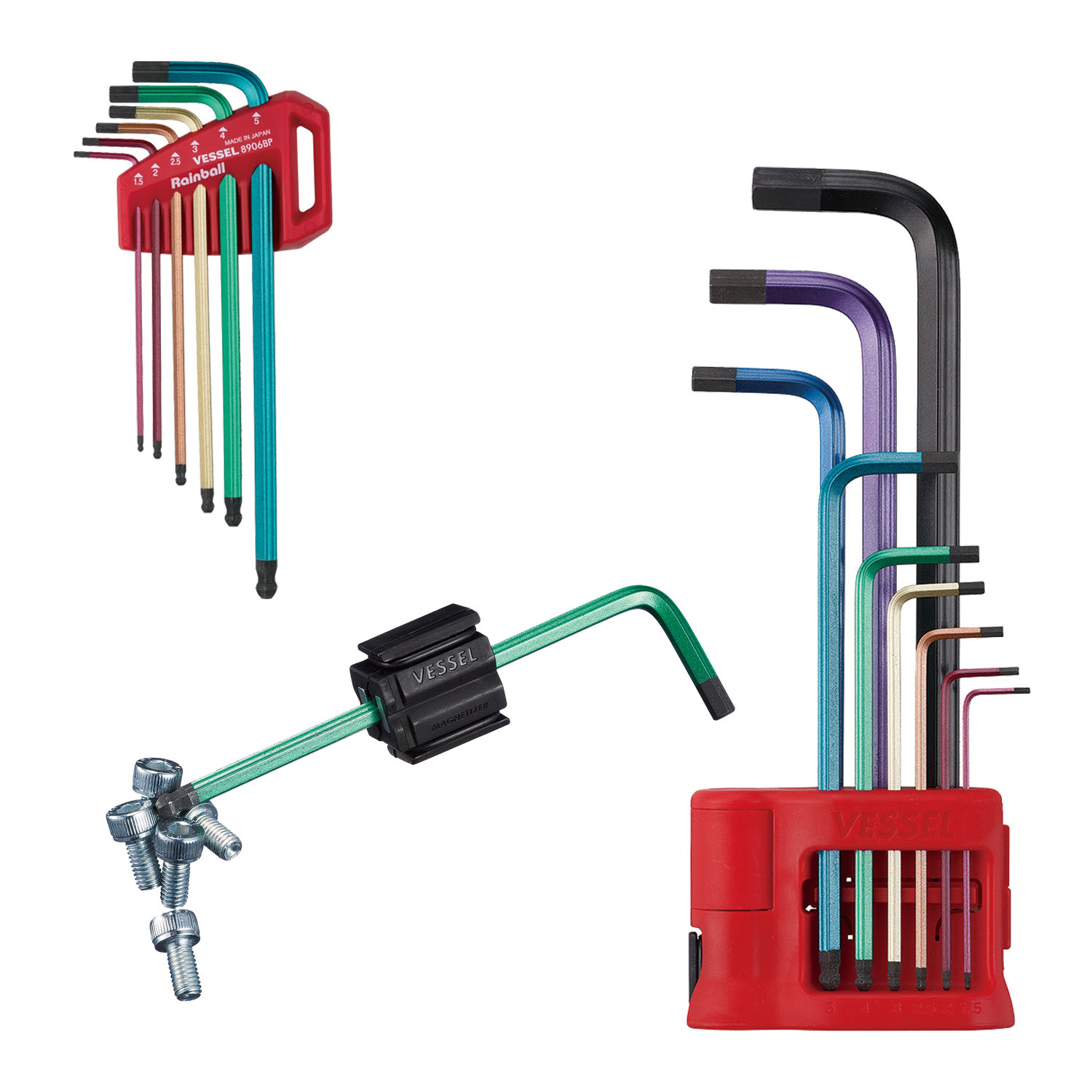 彩色球頭內六角L型扳手